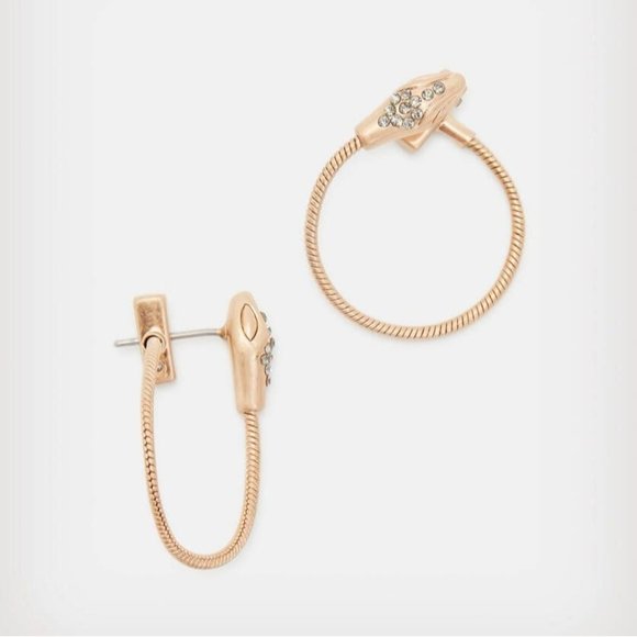 All Saints Earrings Pavé Snake Earrings - Picture 9 of 15